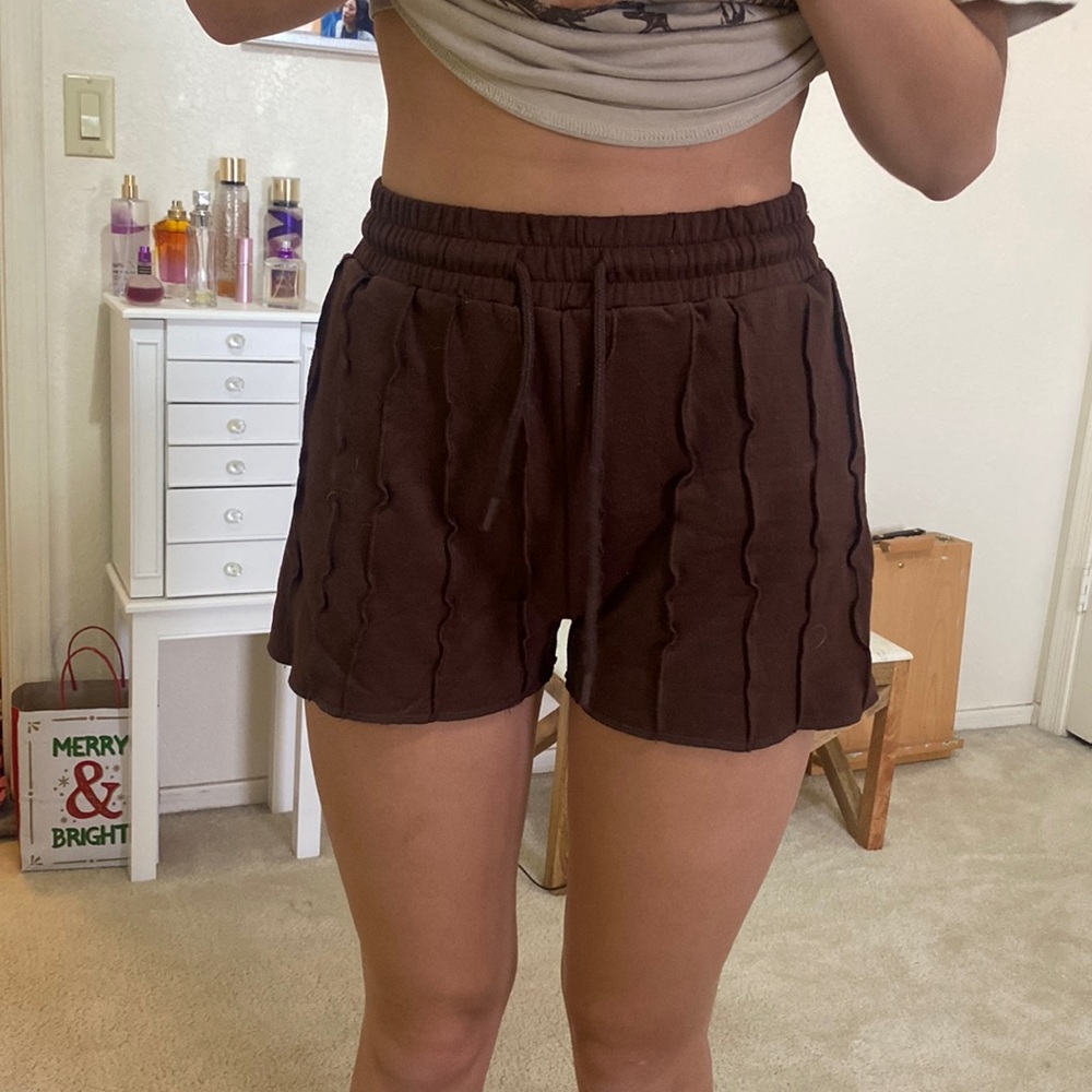 brown comfy shorts